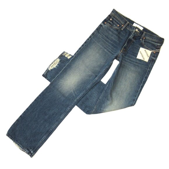 NWT Mother Superior The Reifler in After Midnight Rigid Straight Jeans 28 $315 - Picture 1 of 10